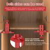 2-in-1 Schranktür-Montagepositionierer Verstellbarer Rücksteller Gestanzte Montagelehre Kleiderschrank Schranktür-Panel-Montagelehre
