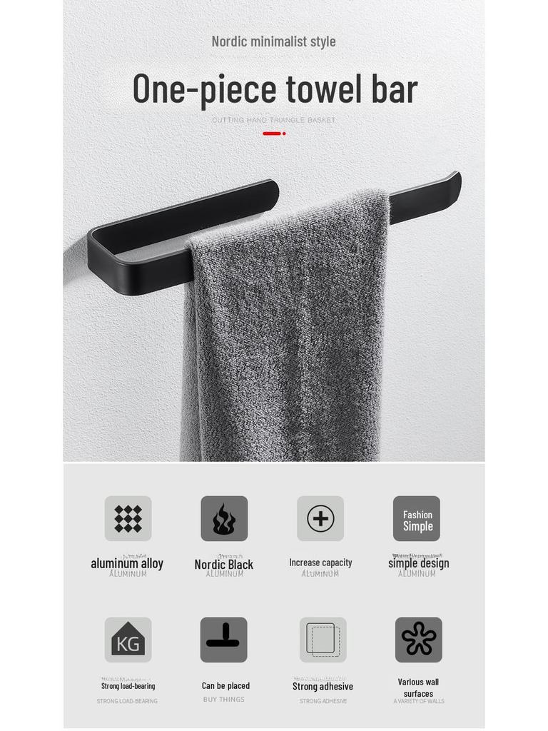 Stanzfreier Aluminium Handtuch- & Papierhalter Rack für Badezimmer