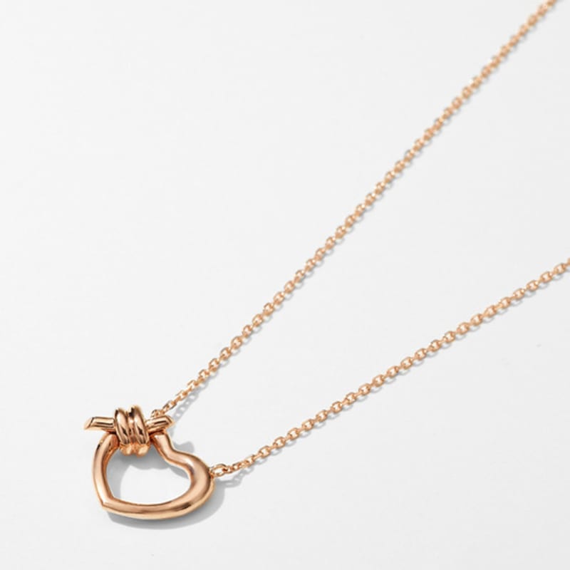 METROCITY JEWELRY Cuore Sterling Silber Rose Halskette A231SN1004RPQ