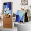 Finger Ring Luxury Leather Bag Case for Samsung Galaxy Z Flip 8 5G Flip8 Flip6 Flip7 FE Flip 7 6 5 4 Flip5 Flip4 Protective Capa