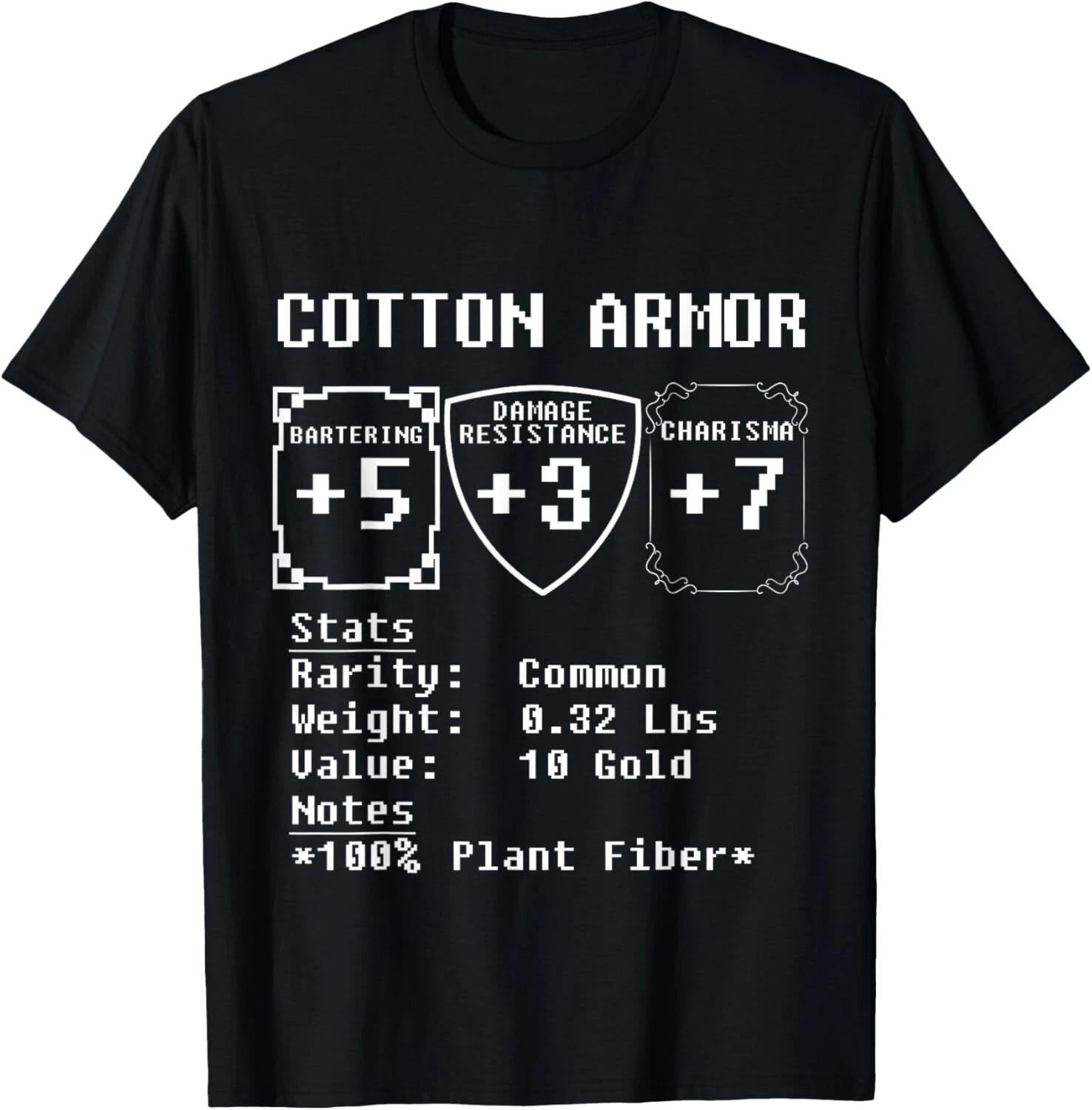 

Cotton Armor Design Roleplaying Tabletop Gaming Gift Unisex T-Shirt 4XL