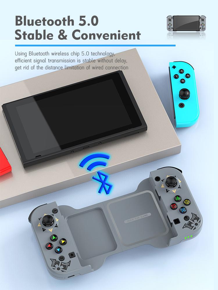 Kabelloses Stretching-Gamepad für Nintendo Switch OLED/Lite Konsole Pro Gamecontroller mit Turbo-Funktion für Mobiltelefon