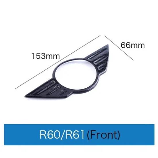 Carbon Fiber Hood Trunk Badge Emblem Decal Sticker For Mini Cooper F54 F55 F56 F60 R55 R56 R57 R60 R61 Countryman Exterior