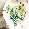 Christmas Branch Candy Bell Christmas Tree Bouquet For Diy Wreath Flower Arrangement Accessories Christmas New Year Decoration