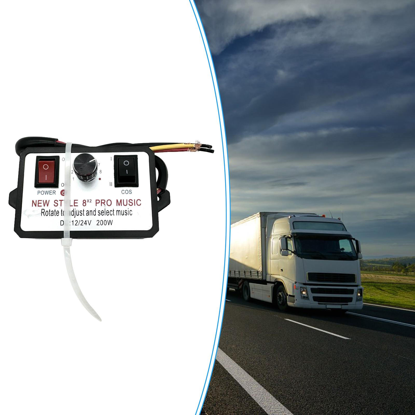 

Контроллер автомобильного звукового сигнала Электрический динамик Премиум Универсальные разнообразные звуковые эффекты 12-24 В Large