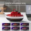 Boat Home Aroma Diffuser with Colorful Night Lights 300ml Quiet Ultrasonic Air Humidifier for Desktop Decor Christmas Gift