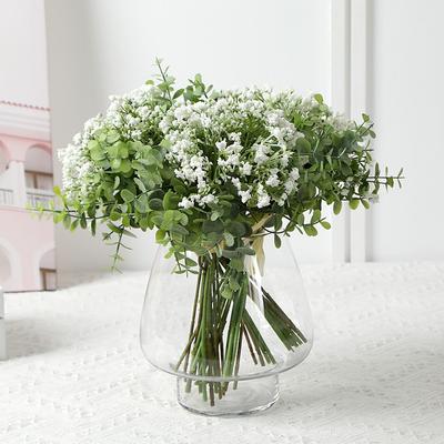 Fake Flower Eucalyptus Gypsy Bouquet Home Decoration Wedding Simulation Flower Green Plant Potted Plant
