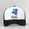 Congo Cod Kinshasa Country Map Print Baseball Cap Summer Hip Hop Fashion Casual Mesh Breathable Outdoor Adjustable Snapback Hat