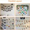 40pcs Curtain Line with Clip, Photo Photo Hanging Wall Decoration, Paper Frame, Rope, Frame Home, Wedding, School