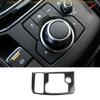 For Mazda CX-5 2015-2016 Real Carbon Fiber Center Console Multimedia Frame Trim