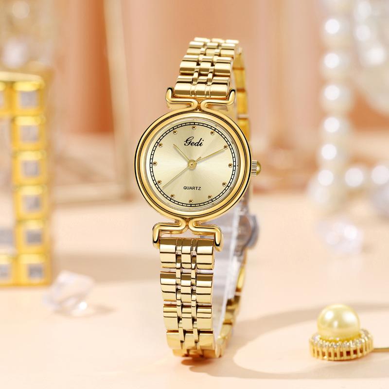 High Value Steel Belt Women'S Watch Medieval Niche Watch Women'S Waterproof Quartz Watch