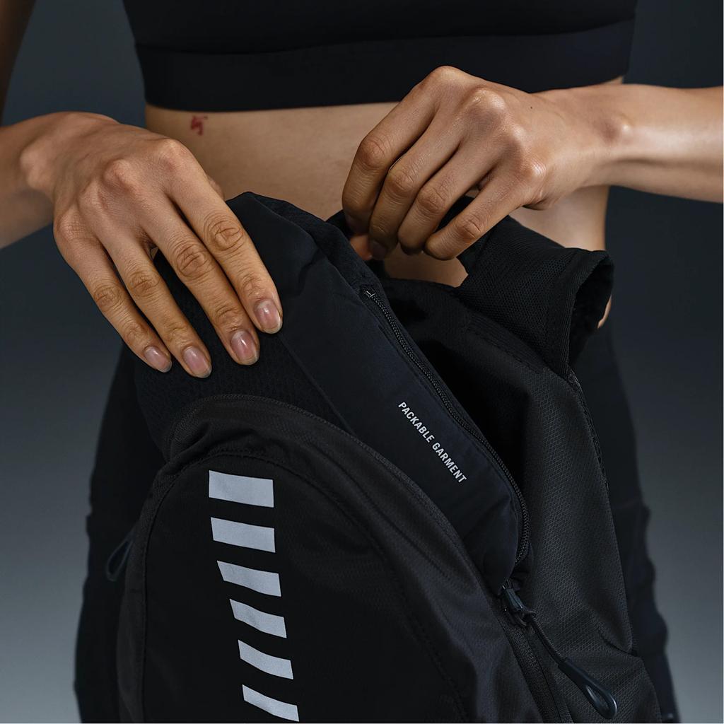 Nike Solid Color Loose Fit Zip Up Long Sleeve Jacket Women Jackets Black HQ0651010