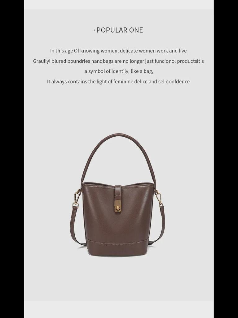 Dámská kabelka z pravé kůže 2024: Nová podzimní/zimní móda, vysoce kvalitní, univerzální taška přes rameno