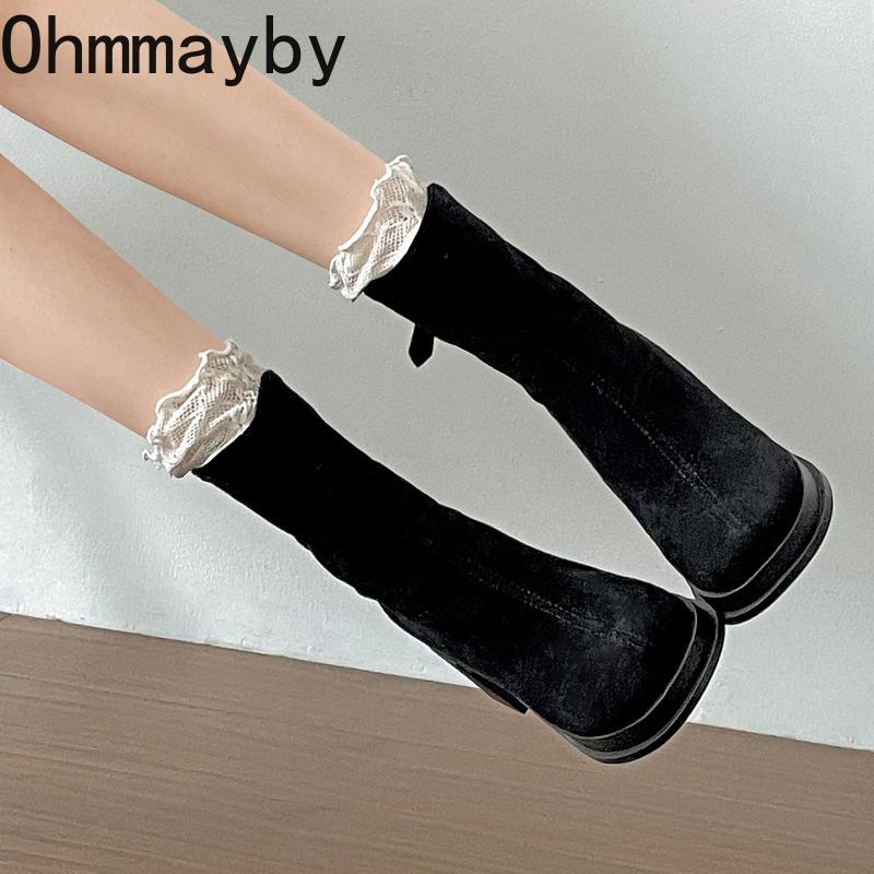 Vintage Autumn Women Ankle Boots Fashion Thick High Heels Height Increase Shoes Modern Short Botas Para Mujer