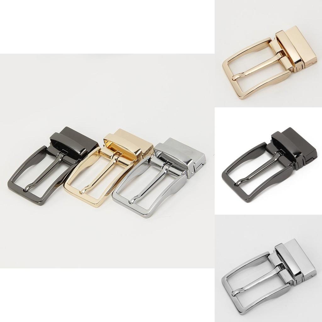 Classic 3.5cm Men's Metal Belt Buckle Durable Alloy Pin Buckle For Fashionable Belts