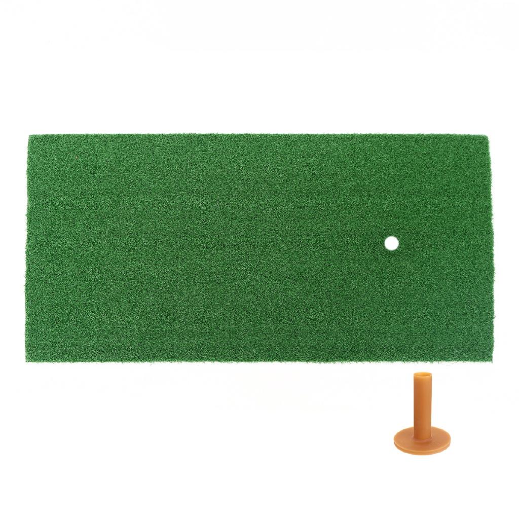 Training Hitting Pad Backyard With Rubber Tee Outdoor Golf Training Aids Indoor Mini Golf Practice Grass Mat