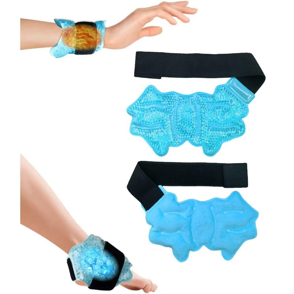 Hot Cold Gel Ankle Ice Pack Microwaveable Gel Ankle Wrap Sports Foot Ice Pack  Post-Exercise Care
