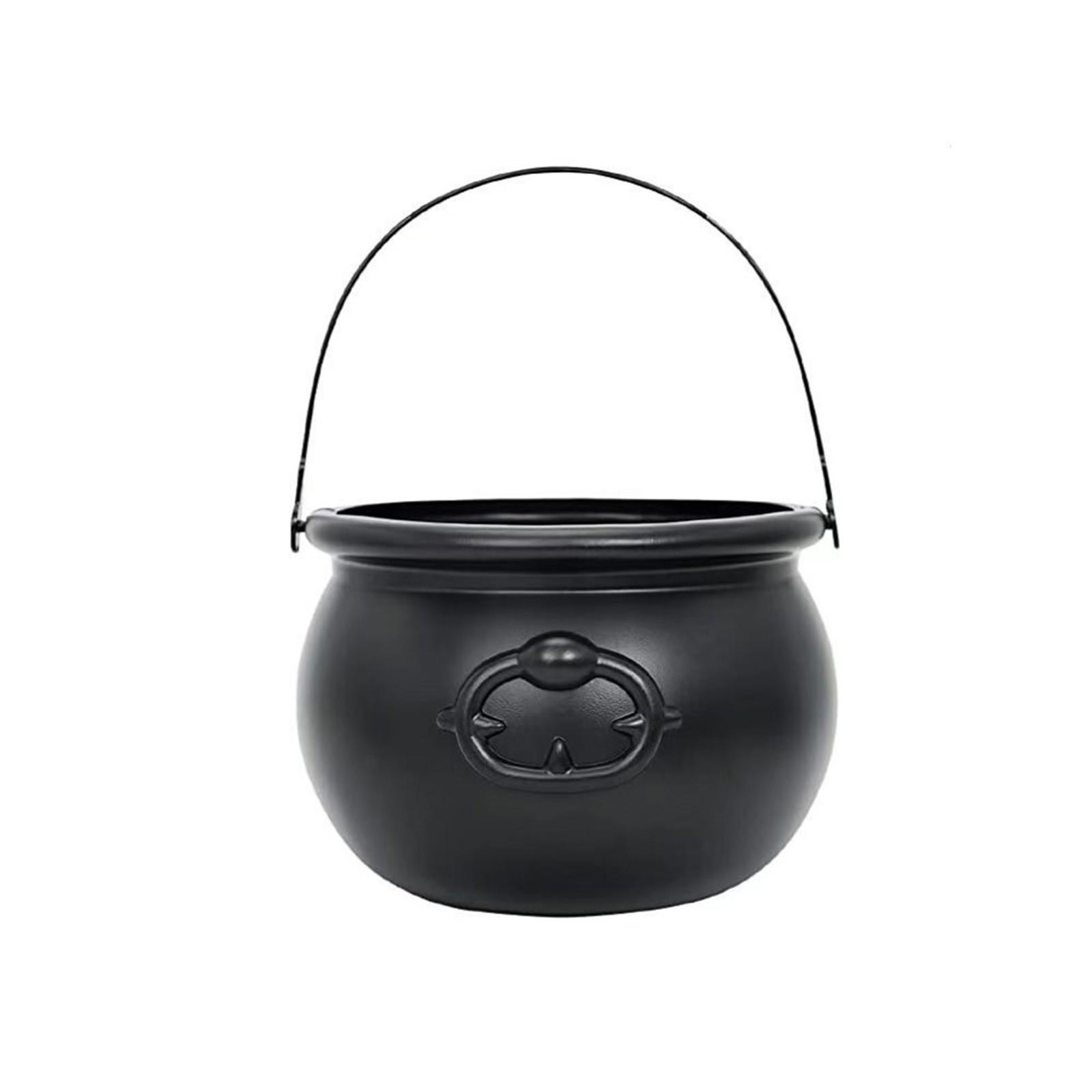 

Черное ведро ведьмы Разнообразная упаковка Ведро для конфет Банка ведьмы Хэллоуин One Size