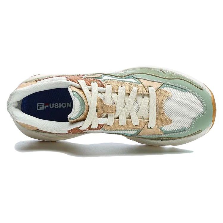 Fila Fusion Flash Retro Sneakers Men Sneakers Milk-White Moss-Green T12M321101FGM