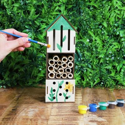 Kit costruzione ludico casa per insetti da montare e decorare