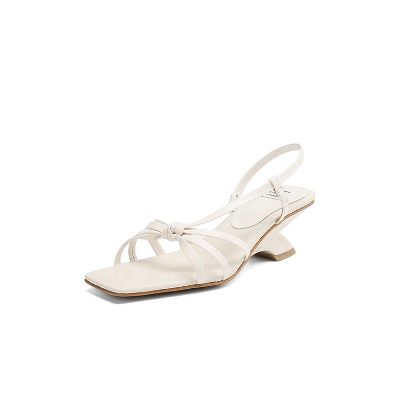 Fashion Sandals Sexy High Heel Genuine Leather Shoes Women 2025 Trend Slim Party Wedding Shoes Silver Black Prom Pumps Summer Sandals