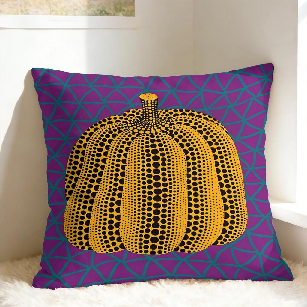 Pillow Case Yayoi K-Kusama Dots Print Pillow Cover For Sofa Home Decoration Funny Pillowcases