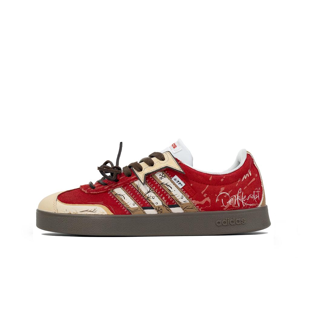 adidas Neo VL Court 2.0 Skateboard-Schuhe Unisex Low-Top Rot/Braun HQ1802(Team623-)