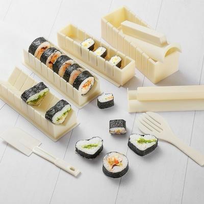 DIY Sushi Molder Portable Japanese Sushi Tools Square 10pcs Sushi Making Kit  Food Stall