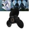 Outboard Propeller 3 Blades 10 1 4in Diameter 14 Tooth Aluminium Alloy Replacement for Johnson 15‑35HP