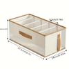 Durable 5 Grids Handbag Storage Box Thickened Multi-Functional Wardrobe Organizer Space Saving Foldable Closet Organizer