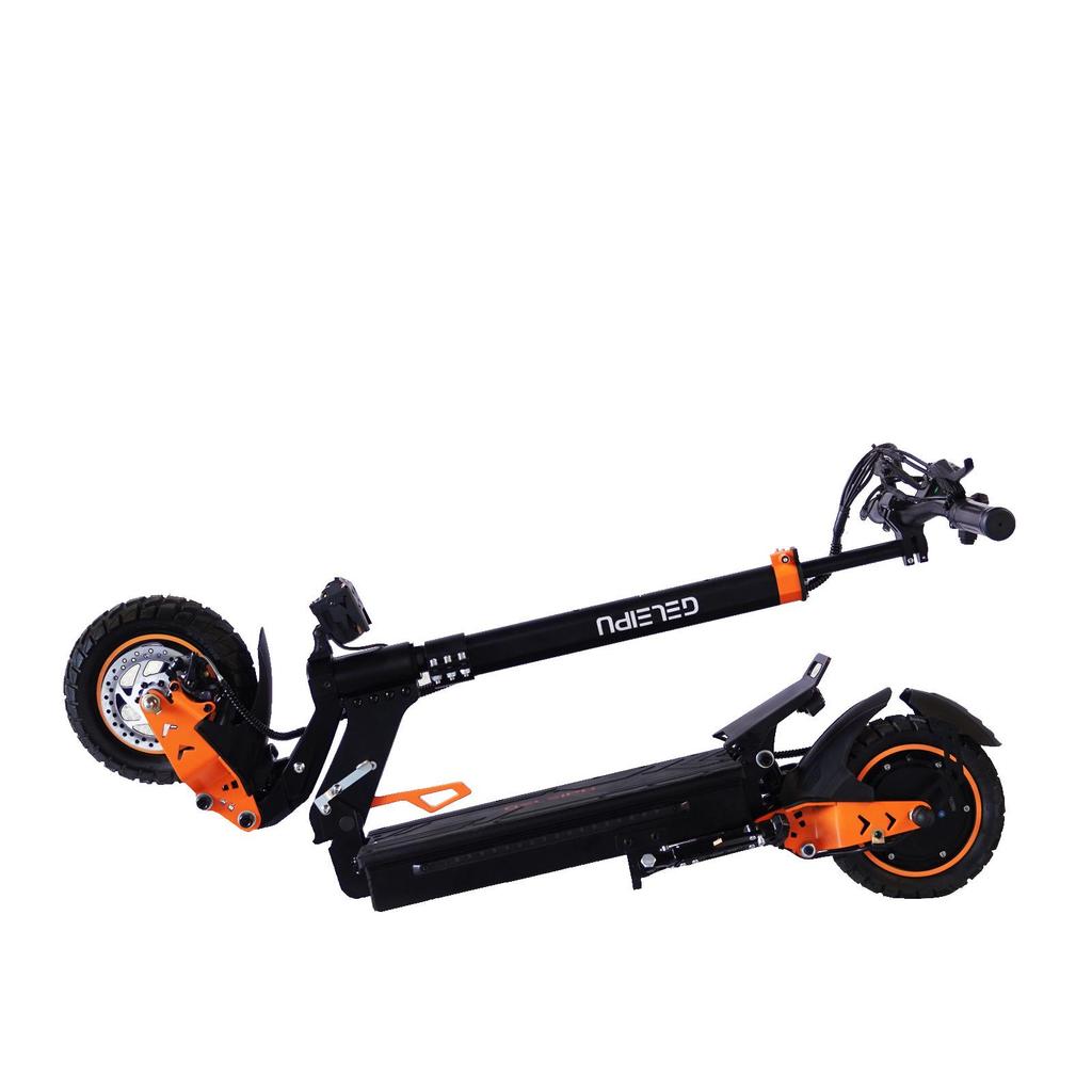 GELEIPU Z1 Patinete Eléctrico Plegable Motor 1200W Batería 48V20AH Multiterreno EScooter Neumáticos de Vacío de 10 PULGADAS Patinete Eléctrico para Adultos para Paseos al Aire Libre
