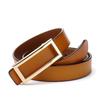 Women's Genuine Leather Belt with Smooth Buckle, Pure Cowhide, Korean Fashion, Versatile Casual Style.