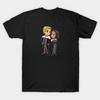 Men Black Print T-shirt Tom And B'Elanna - Power Team All Around! No-Cut Transfer Paper Print Cotton Tshirt