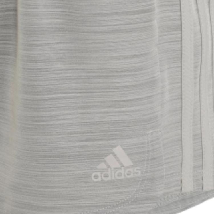 Adidas Solid Color Woven Elastic Waist Straight Leg Casual Shorts Women Shorts Gray GT1185