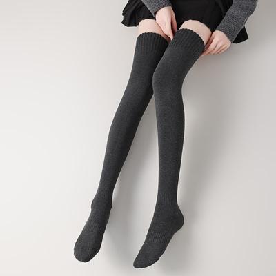 Meias de Terry Engrossadas para Crianças Meias de Inverno Quentes e Frias Joelheiras Meias para Coxa Cor Sólida Meias Japonesas JK Meias Femininas Longas