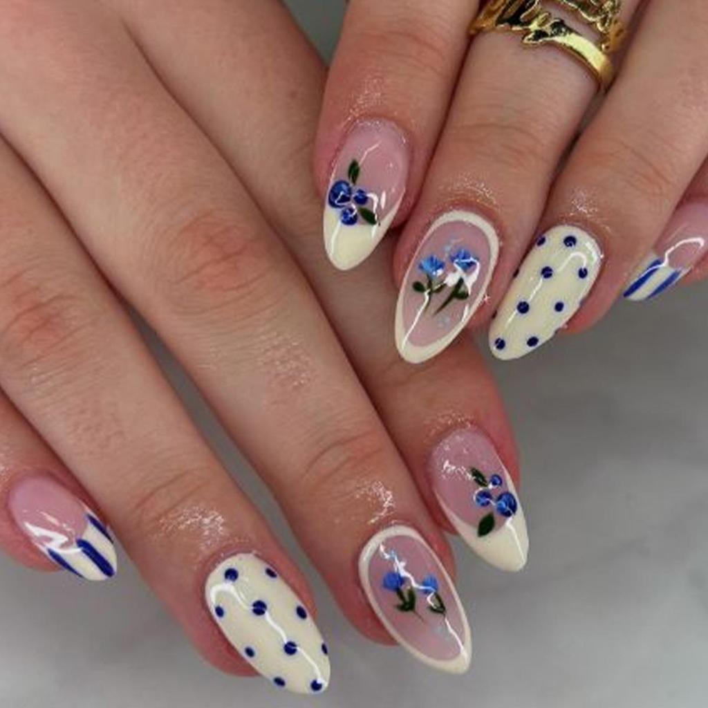 Pegatinas Desmontables para Uñas Estilo Europeo y Americano - Uñas Postizas Simples y Llevables