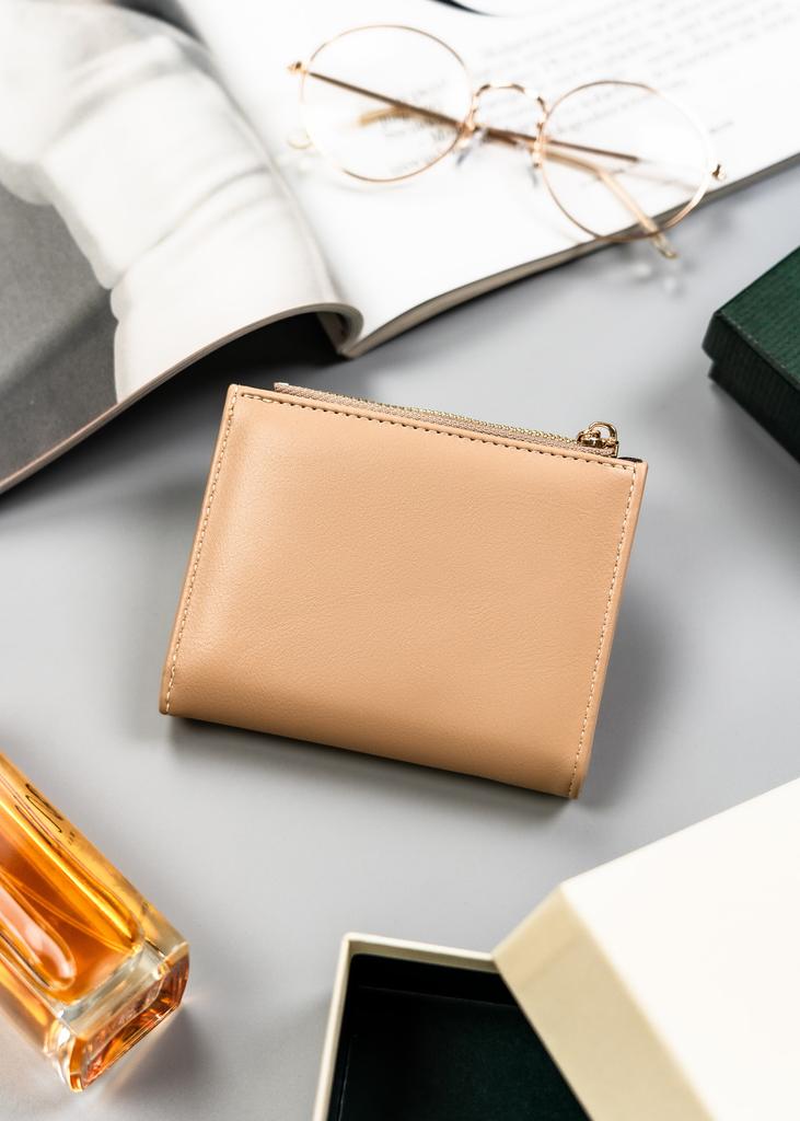 PU wallet 2303B-8437 khaki