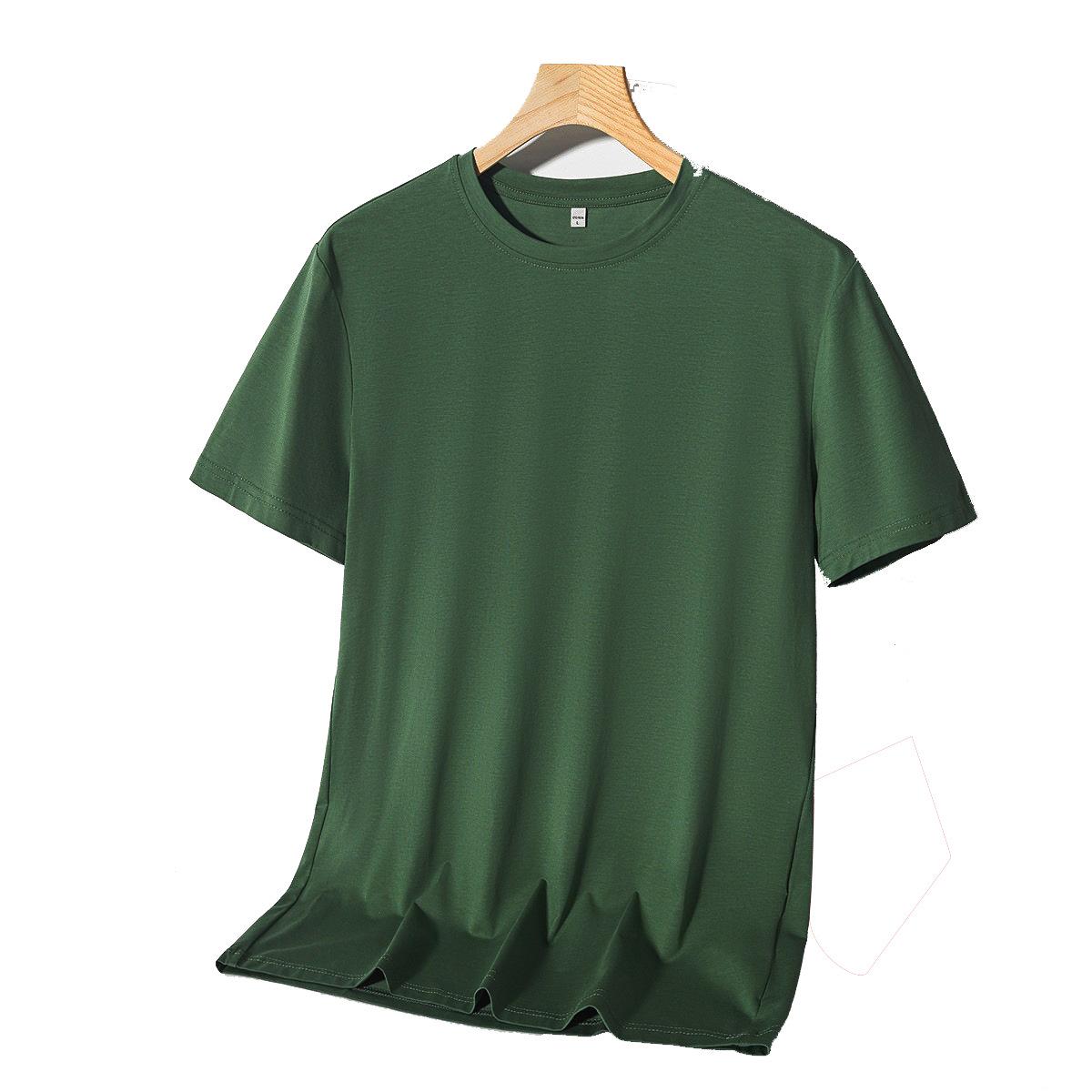 Футболка из ледяного шелка с короткими рукавами. Летняя одежда из ледяного шелковистого шелка шелковицы. Корейская версия свободной тонкой футболки с половиной рукавов. 5XL