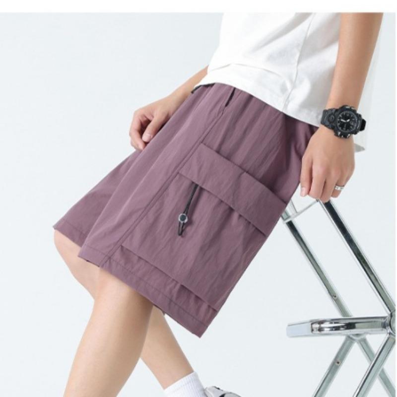 Outdoor Casual Workwear Shorts with Five Quarter Length Pants and Multiple Pockets Men's Shorts