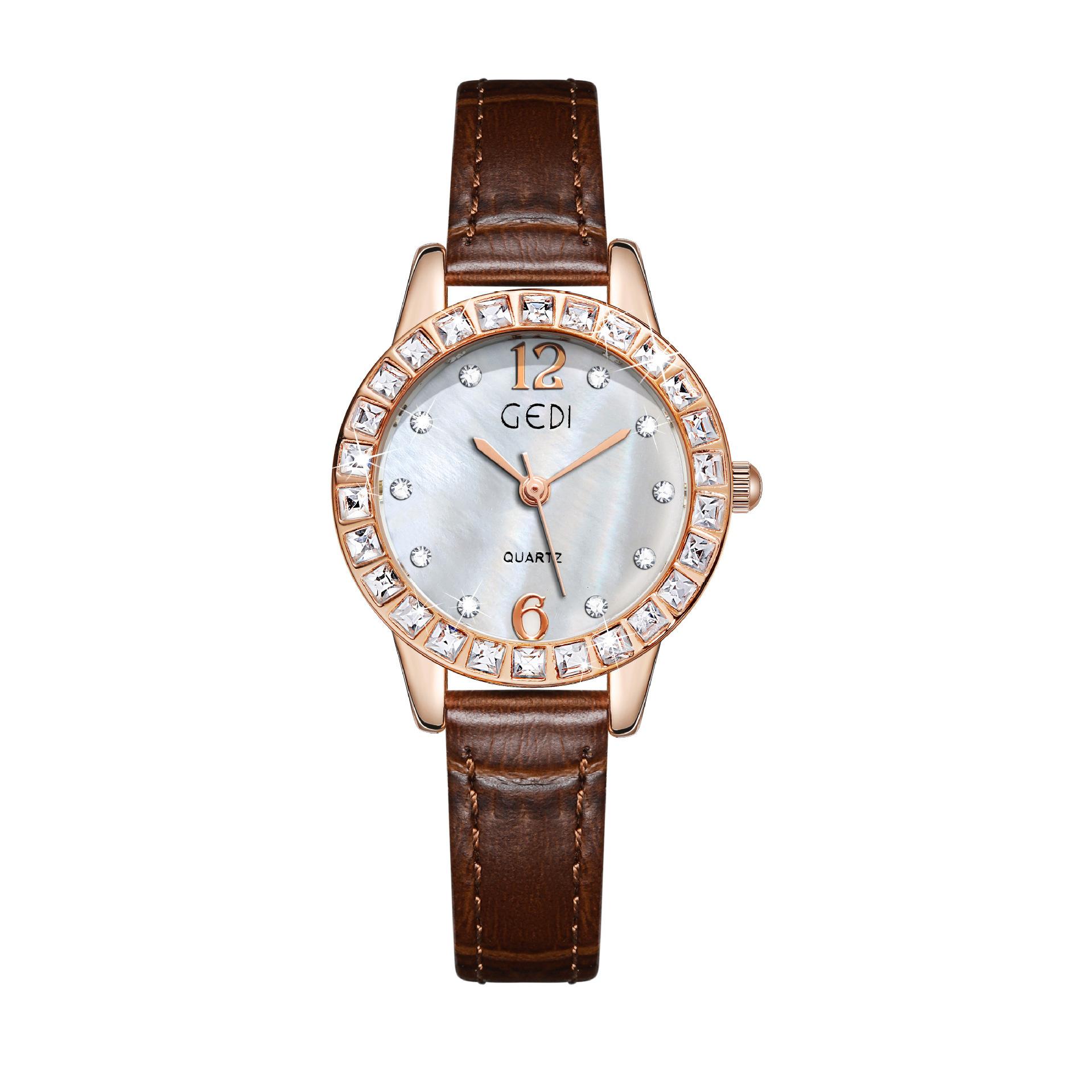 Ladies Light Luxury Fritillary Dial Gypsy Star High Value Student Quartz Waterproof Belt Watch