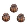 VICASKY Guitar Potentiometer Volume Tone Control Set of Knobs, Wooden, Zebrawood, & Caps, 3, 2.4cm