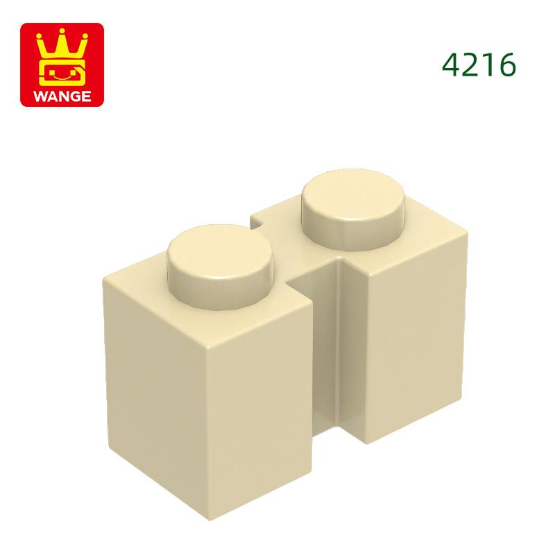 129Pcs/lot NO.4216 Modified1 x 2 featuring Groove Brick Moc Colour Accessories Works With featuring Block DIY Children's Toy Assembly Parts