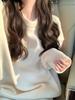 Korean Heavyweight Round Neck Sweater - 2026 Autumn/Winter Loose Knit Wool Pullover