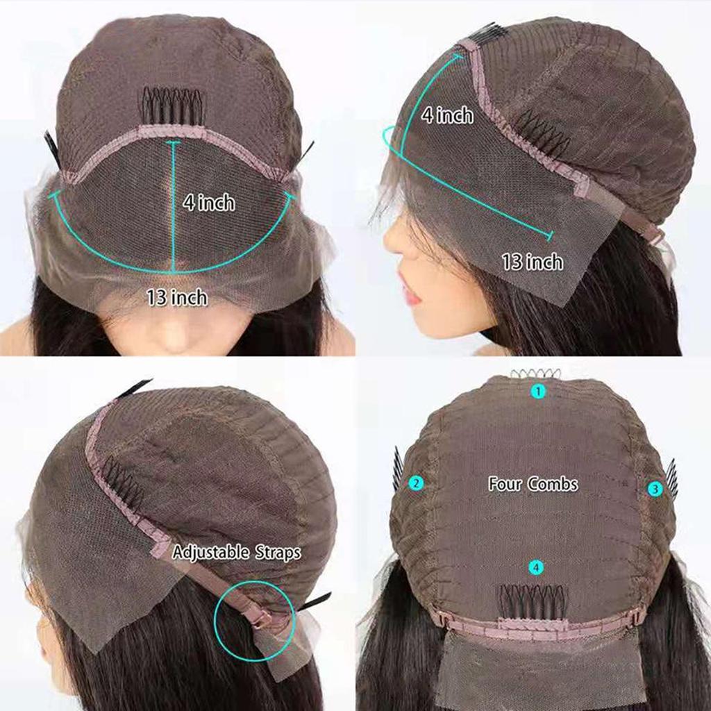 Złota syntetyczna peruka średniej długości z lokami dla kobiet - styl europejski i amerykański