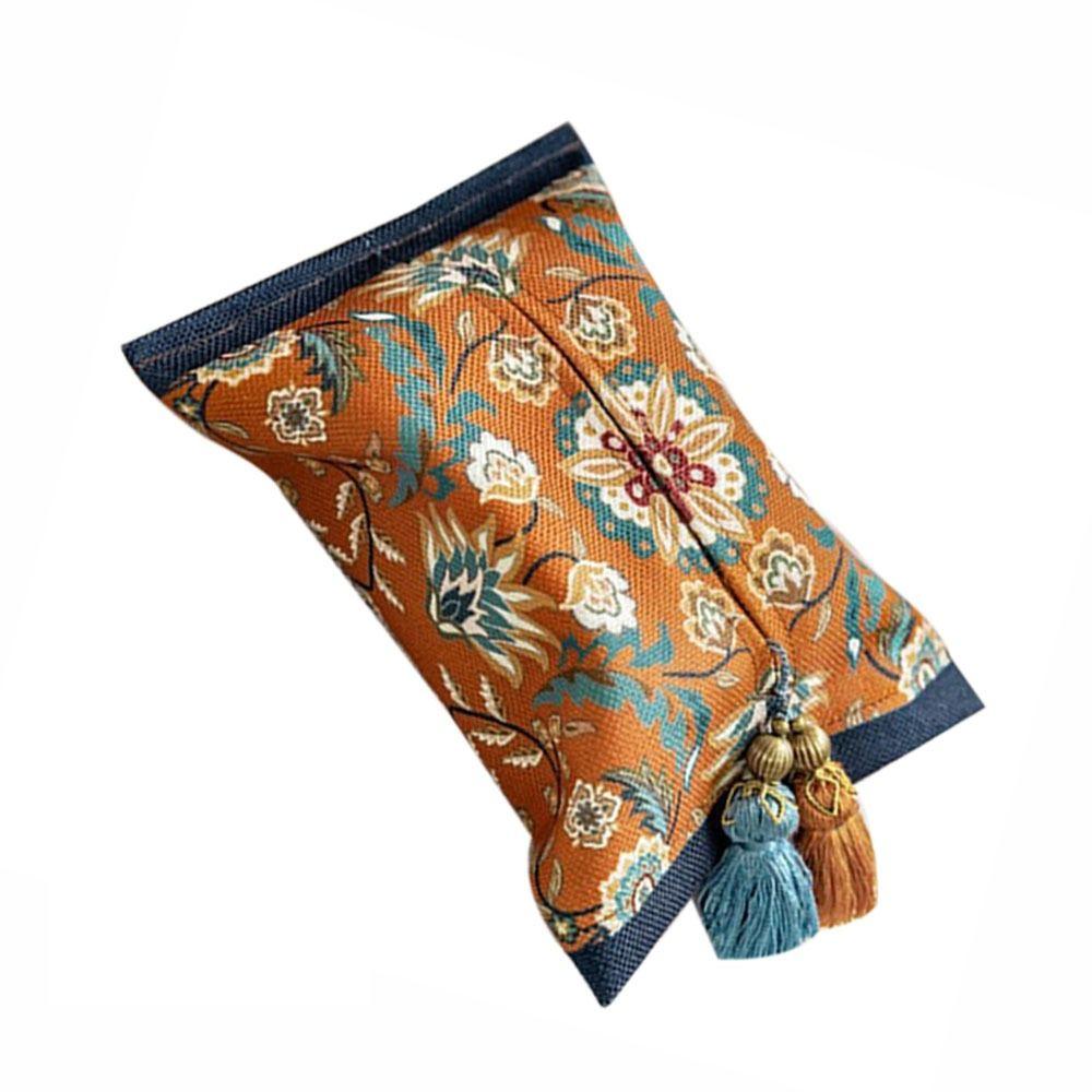 Rectangle Short Plush Tissue Bag 18x24cm Napkin Paper Box Retro Tissue Box Holder  Office