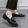 Mocassini da Uomo Stile Street Classico Formale Business Matrimonio Abito da Sera Blazer Smoking Festa Frange Scarpe Taglie Forti