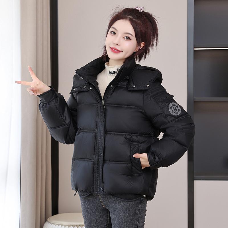 New Disassembled Hat Cotton Jacket Women's Korean Version of Fashion Sense Hooded Down Padded Jacket Loose Short Thickened Padded Jacket Jacket