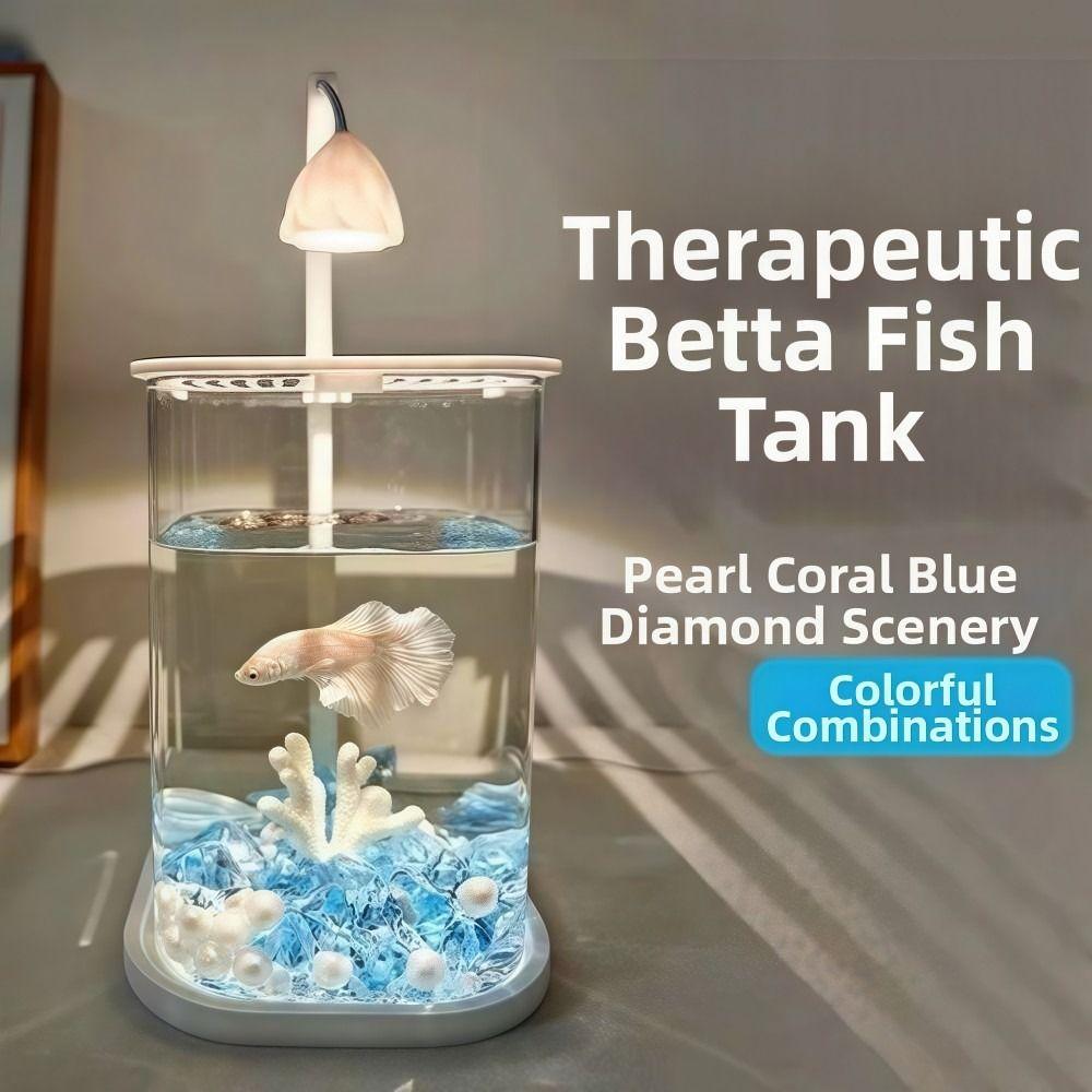 Creative Ecological Aquarium Kit Landscape Desktop Ornamental Fish Tank  Home Office Decoration