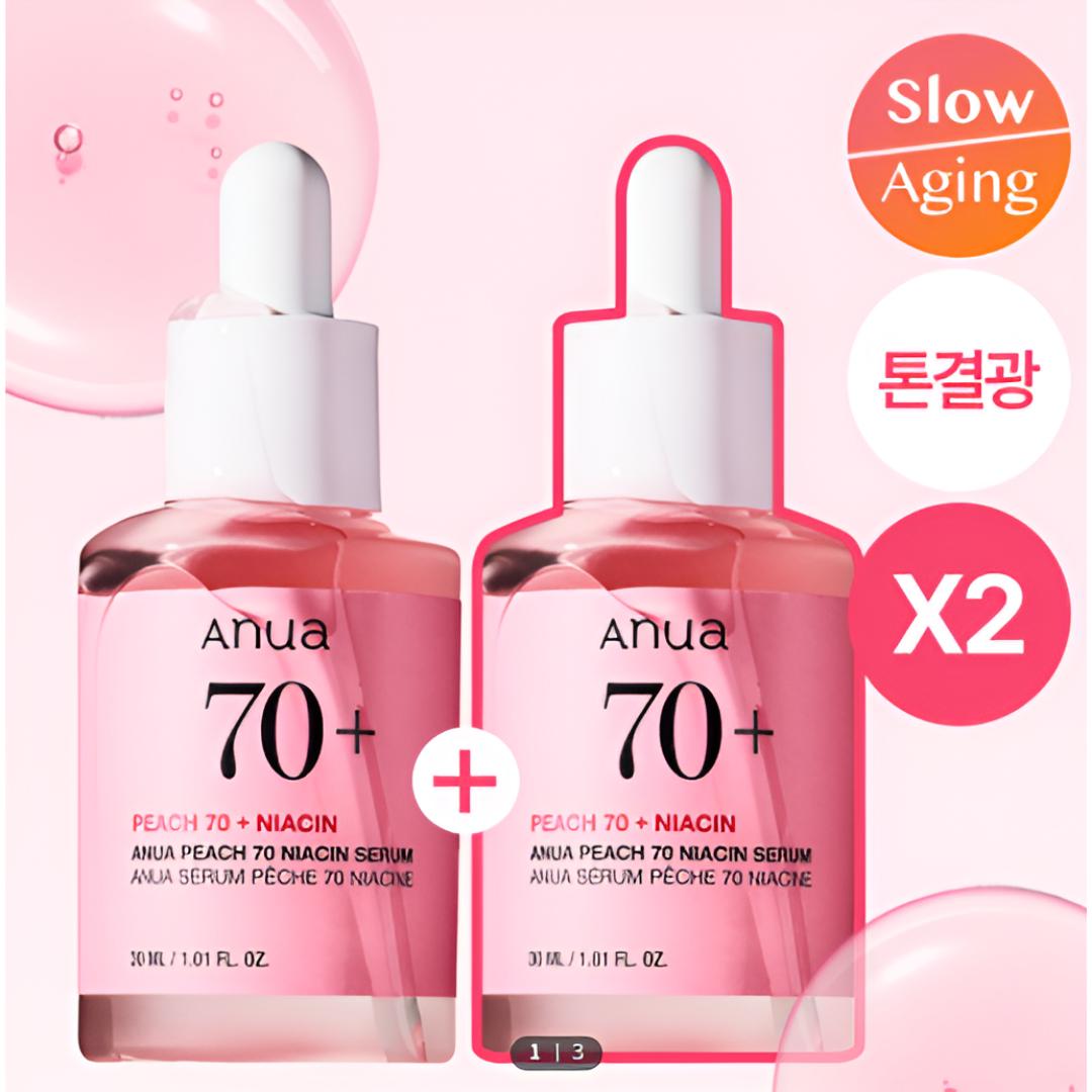 Anua Сыворотка с ниацинамидом Peach 70 Двойной набор 30 мл x 2