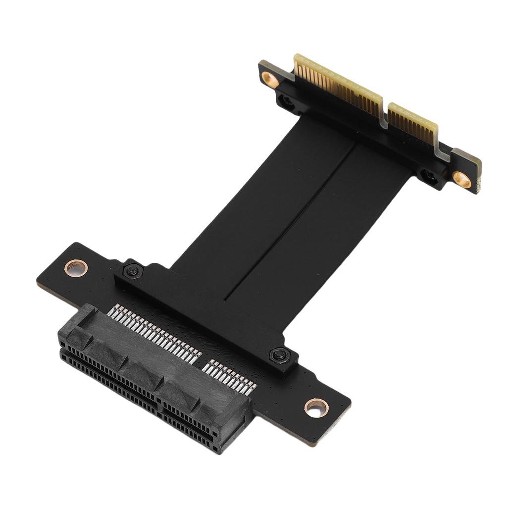 PCIe 4.0 X4 Extension Cable Male 90 Degree To Female 180 Degree 8Gbps Gen 4 GPU Graphics Card Extension Cable